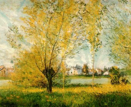 Claude Monet Willows at Vetheuil Germany oil painting art